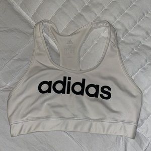 Adidas sport bra, size medium, white